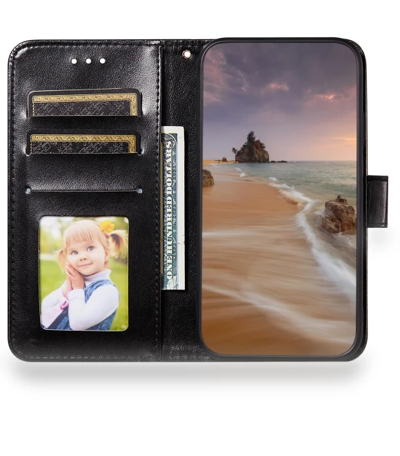 Phone Cover PU Leather Wallet Stand — Phone Accessories, Smartwatch 2025