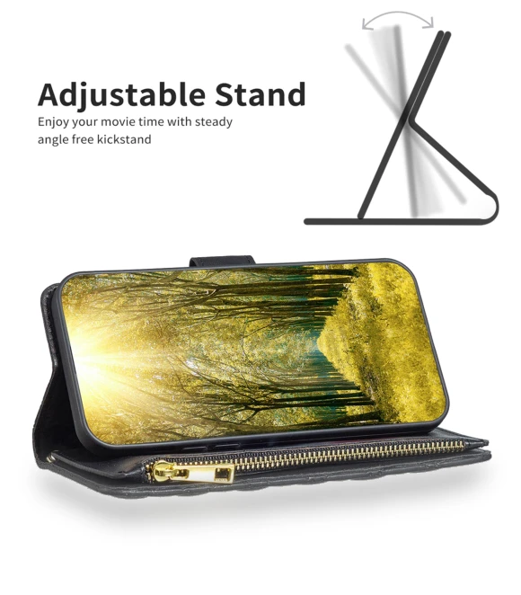Rhombus Pattern Imprinted Stand Case — Screen Protectors, Smartwatch 2025