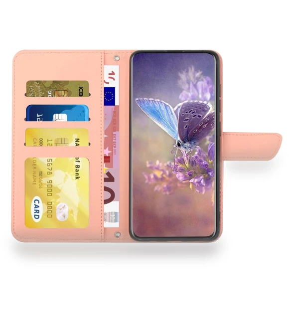 Skin-touch Wallet Phone Case Stand with Detachable Wrist Strap — Phone Accessories, Smartwatch 2025