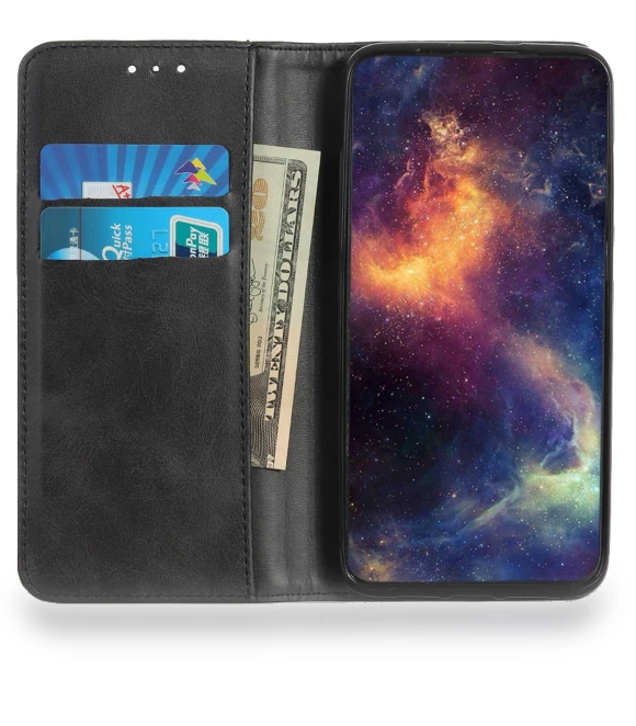 Stand Hidden Magnetic Adsorption Split Leather Phone Cover — Phone Accessories, Smartwatch 2025