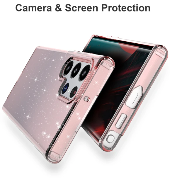 Stylish Shockproof Glittery Sequins TPU Phone Case Shell Transparent — Bumpers, Smartwatch 2025