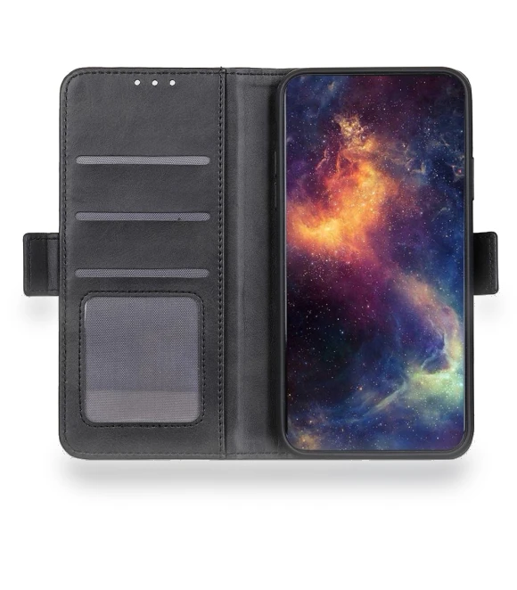 Textured Flip Folio Wallet Case with Dual Magnetic Clasps — Flip Cases, Smartwatch 2025