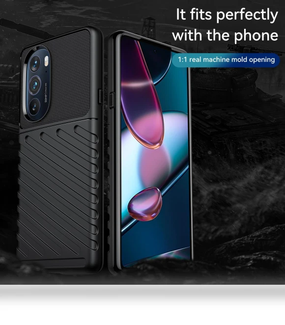Thunder Series Twill Texture Thickened Anti-fall Protection TPU Case — Screen Protectors, Smartwatch 2025