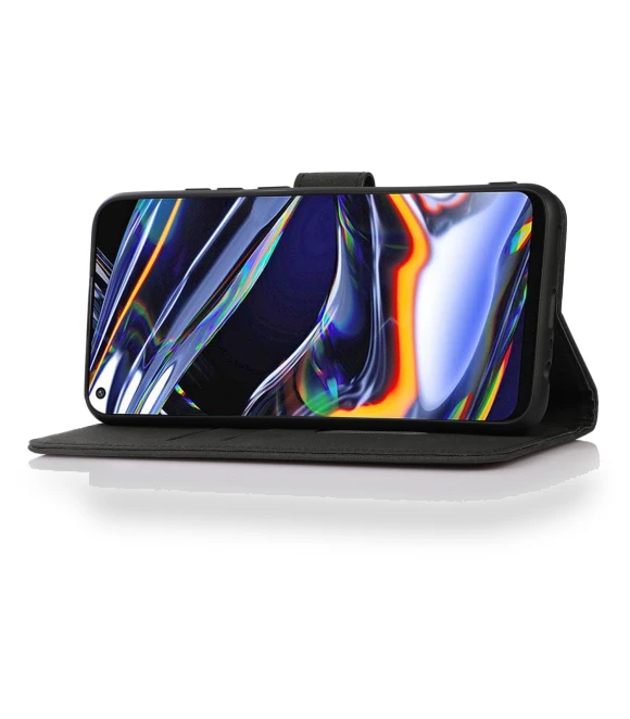 Anti-scratch Textured PU Leather Wallet Phone Case with Foldable Stand — Phone Accessories, Smartwatch 2025