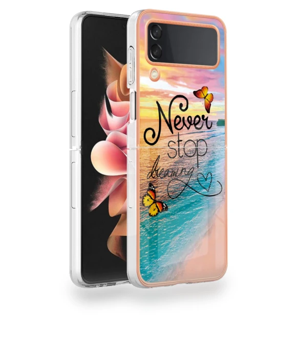 Case with IMD Marble Flower Pattern — Flip Cases, Smartwatch 2025