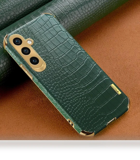 Crocodile Texture 6D Electroplating Smart Phone Cover — Back Covers, Samrtwatch Bands Straps