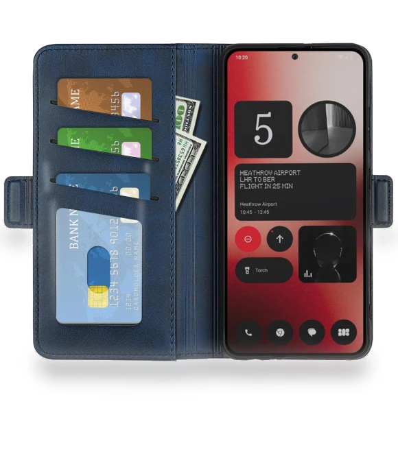 Leather Adjustable Stand Smart Phone Cover — Phone Accessories, Smartwatch 2025