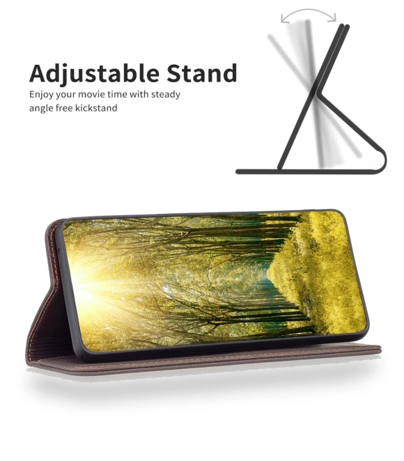 Leather Case Mobile Cover Stand with RFID Blocking Card Holder — Flip Cases, Smartwatch 2025