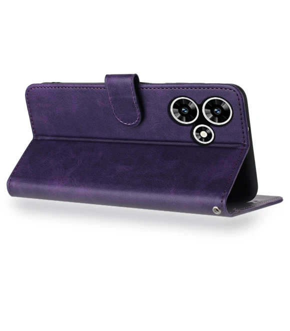 Leather Wallet Magnetic Clasp Smartphone Cover with Strap — Flip Cases, Smartwatch 2025