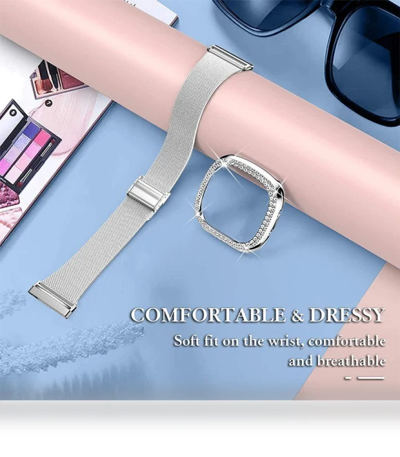 Milanese Watch Band Stainless Steel Smart Bracelet — Bands, Smartwatch 2025
