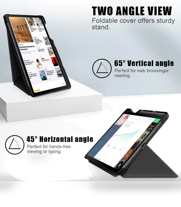 Origami Stand Leather Tablet Case — Keyboard Cases, Smartwatch 2025