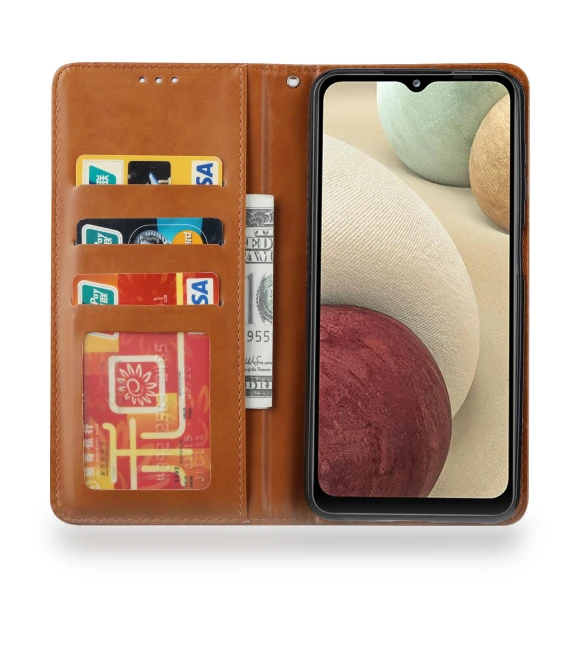 Outer Card Slot PU Leather Case — Phone Accessories, Smartwatch 2025
