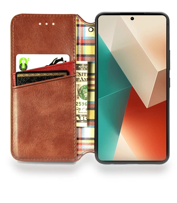 PU Leather Case Rhombus Imprint Wallet Stand Phone Cover — Phone Accessories, Smartwatch 2025