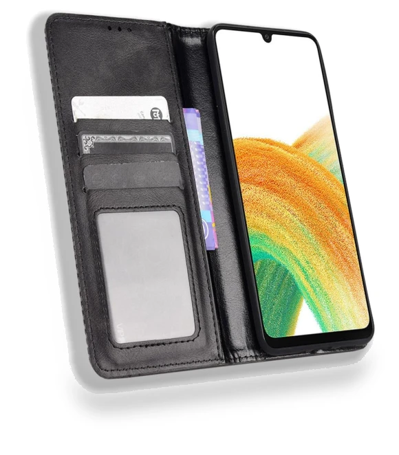 Retro Texture Wallet Stand Cover — Phone Accessories, Smartwatch 2025
