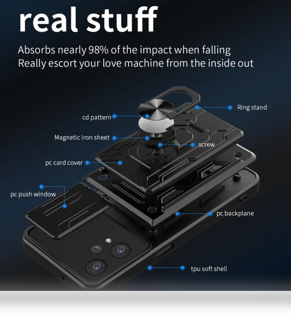 Ring Kickstand Card Holder Phone Case — Phone Accessories, Smartwatch 2025