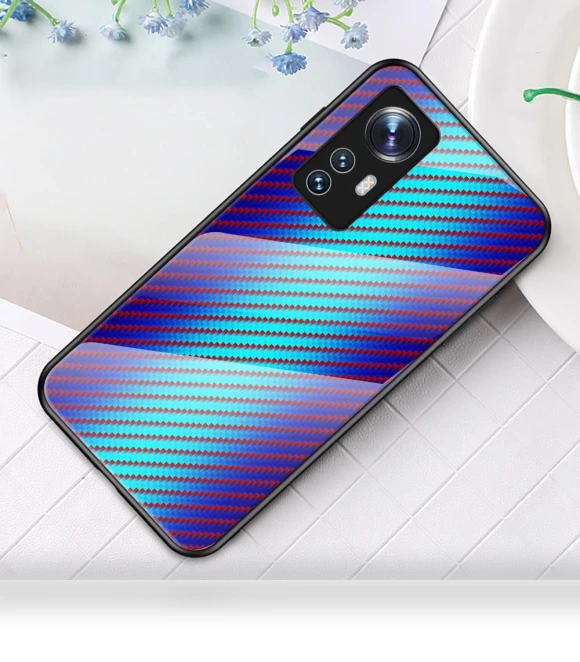 Scratch-Resistant Carbon Fiber Texture Tempered Glass+PC Protective Cover with Soft TPU Frame — Screen Protectors, Smartwatch 2025