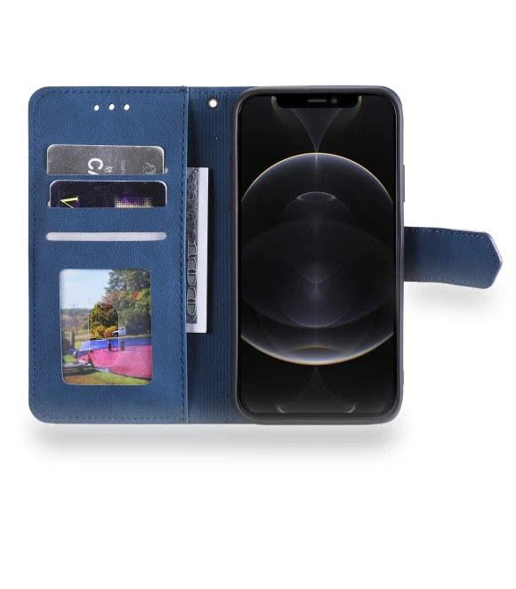 Splicing Stitching Leather Flip Protective Cover — Flip Cases, Smartwatch 2025