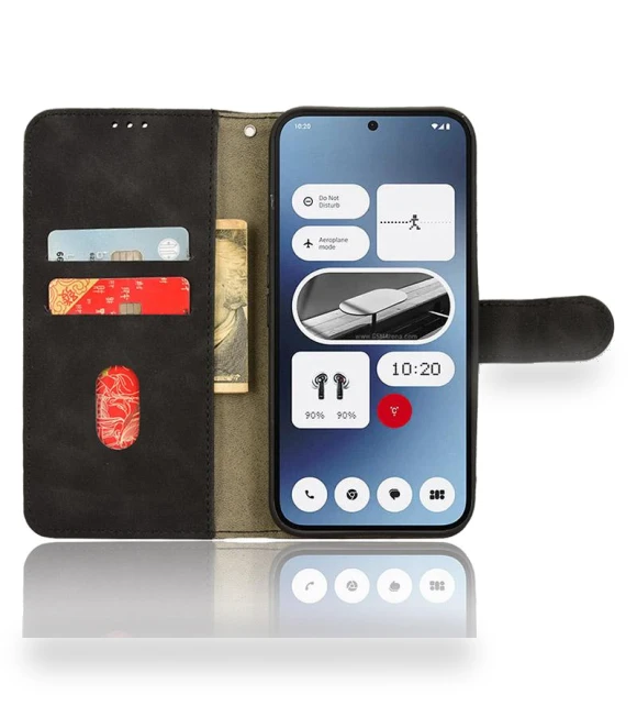 Wallet Case Skin-Touch Folding Stand Leather Phone Cover — Basic Cases, Smartwatch 2025
