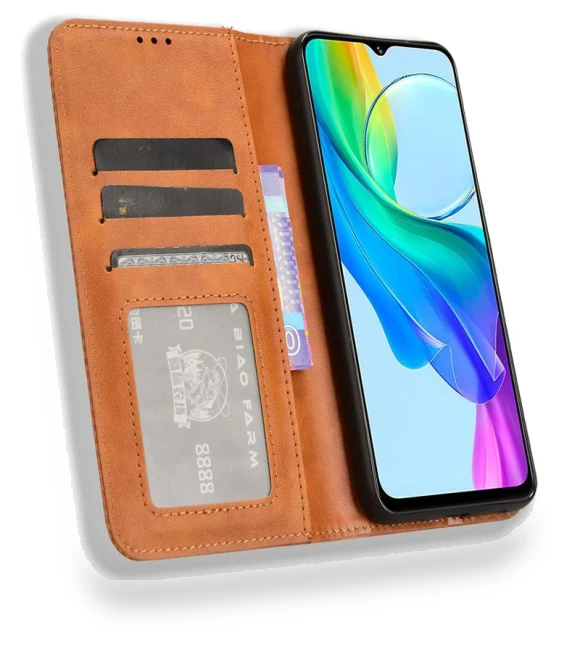 Wallet Magnetic Closure Leather Retro Phone Cover — Flip Cases, Smartwatch 2025