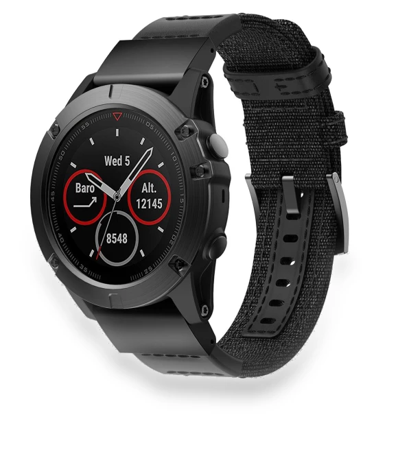 Canvas Genuine Leather Watch Band — Bands, Smartwatch 2025