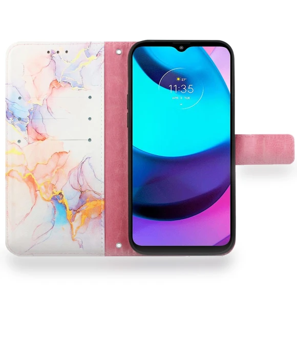 Case with Strap Marble Pattern Leather Phone Cover Card Holder — Basic Cases, Smartwatch 2025