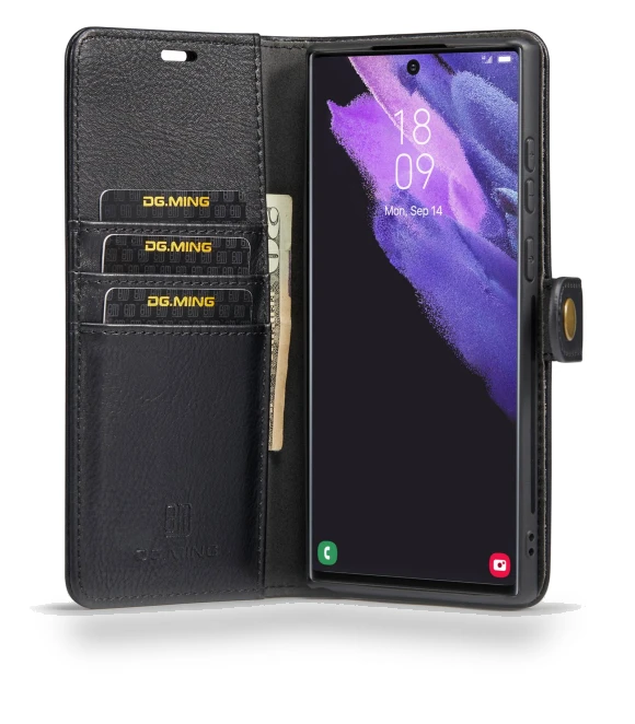 Detachable Magnetic Case Split Leather Phone Wallet Stand Protective Cover — Phone Accessories, Smartwatch 2025