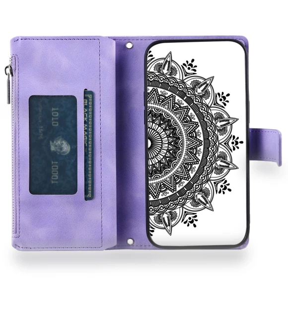 Drop-proof Phone Case with Zipper Pocket and Stand — Phone Accessories, Smartwatch 2025