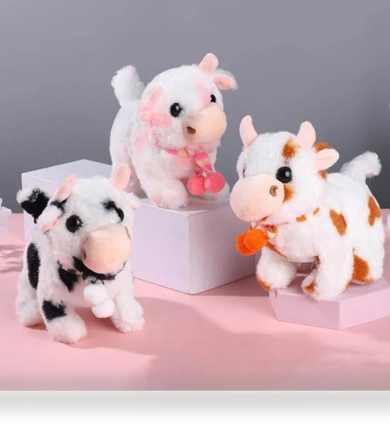 Electric Plush Toy Walking Interactive Cow — Interactive, Beyond Borders Boutique