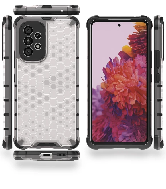 Honeycomb Textured TPU+PC Phone Case — Basic Cases, Smartwatch 2025