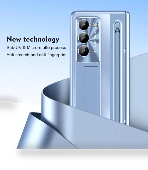Kickstand Case with Tempered Glass Film and Stylus — Screen Protectors, Smartwatch 2025