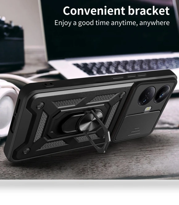 Kickstand Phone Holder Sliding Camera Cover Phone Case — Mobile Devices & Accessories, Smartwatch 2025