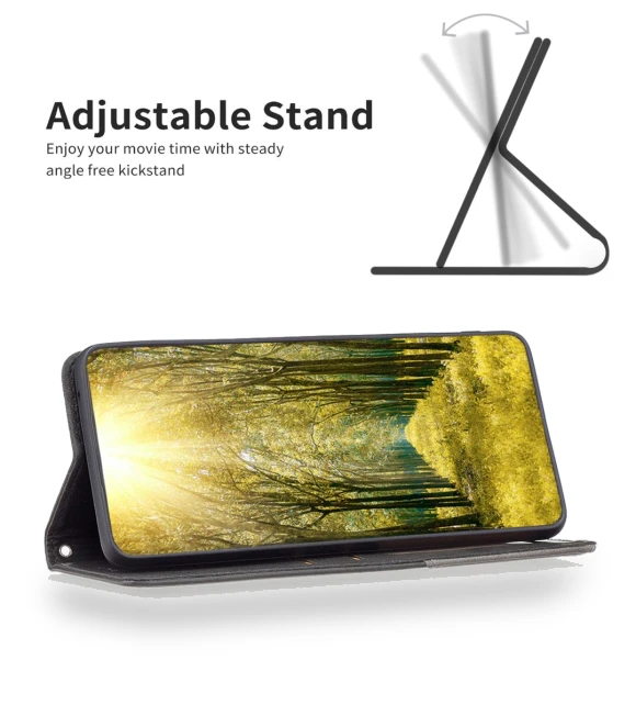 Leather Case with Card Holder Imprinting Pattern Phone Stand Cover — Phone Accessories, Smartwatch 2025