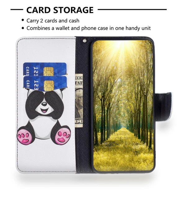 Leather Wallet Phone Case with Pattern Print — Flip Cases, Smartwatch 2025