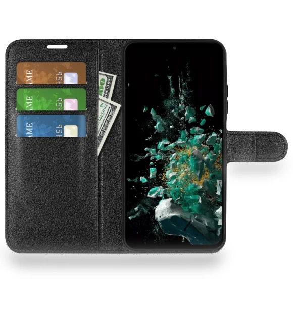 Litchi Texture Folio Flip Phone Case — Phone Accessories, Smartwatch 2025