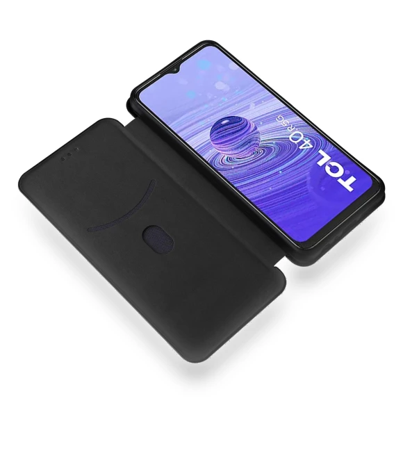 Magnetic Auto-absorbed Carbon Fiber Texture Phone Case — Flip Cases, Smartwatch 2025