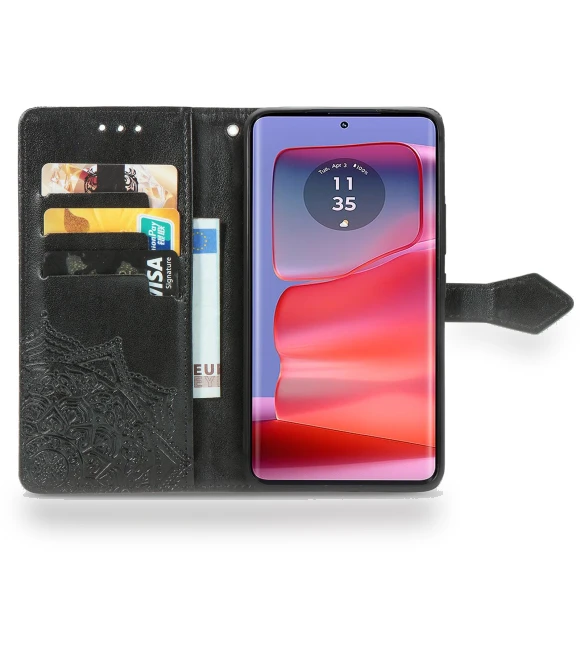Mandala Flower Leather Phone Cover — Flip Cases, Smartwatch 2025