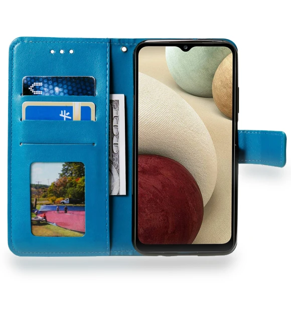 Mandala Flower Pattern Imprinted Magnetic Flip Cover Wrist Strap Wallet Stand Feature Protective Case — Phone Accessories, Smartwatch 2025