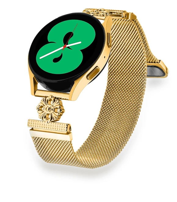 Milanese Band Flower Stainless Steel Magnetic Mesh Watch Strap — Fitness Bands, Smartwatch 2025