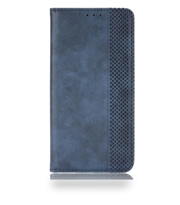 PU Leather Magnetic Auto-absorbed Vintage Mosaic Imprinted Stand Case with Wallet — Flip Cases, Smartwatch 2025