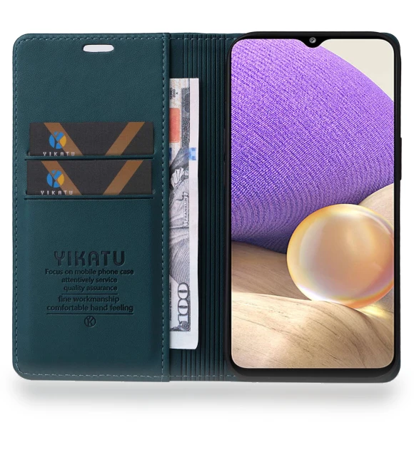 PU Leather Wallet Stand Case — Phone Accessories, YIKATU