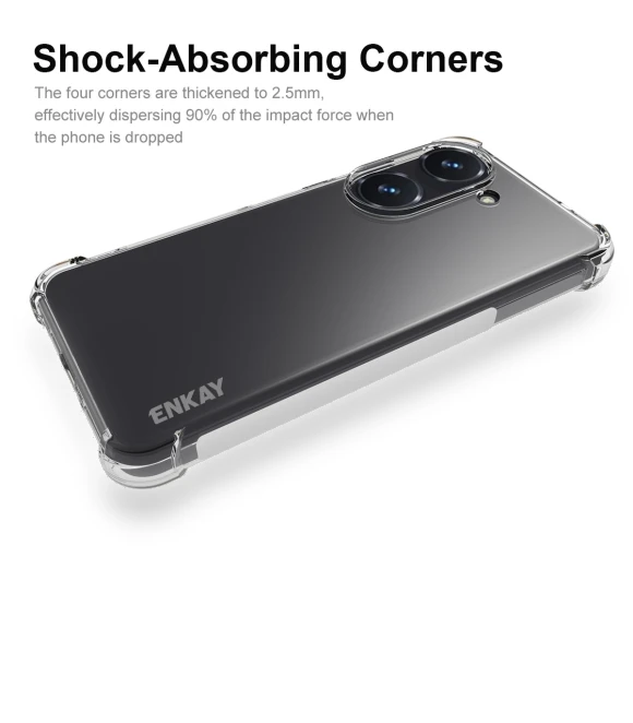 Shockproof Crystal Clear Phone Case — Basic Cases, ENKAY HAT PRINCE