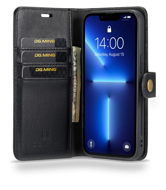 Shockproof Split Leather Detachable Magnetic Phone Shell Wallet Stand Cover — Phone Accessories, Smartwatch 2025