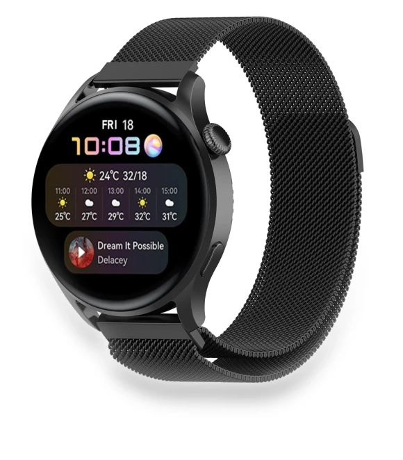 Stainless Steel Adjustable Buckle Milanese Watch Strap — Bands, Smartwatch 2025