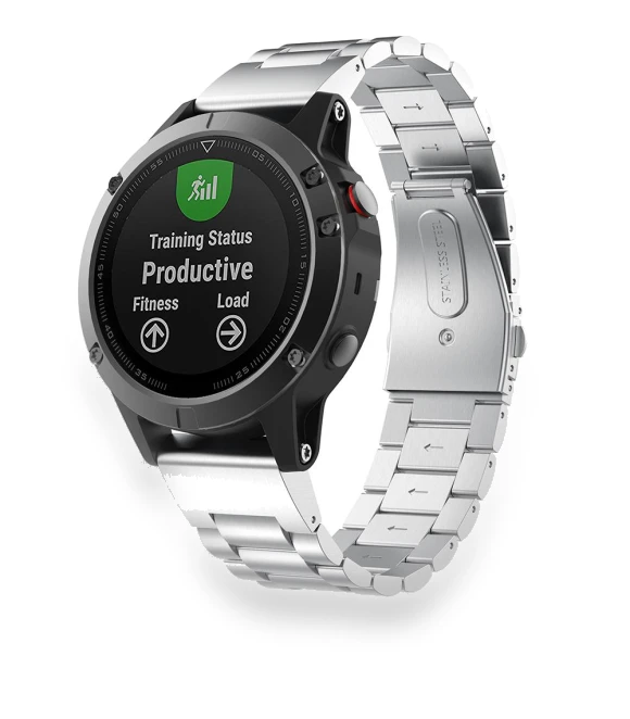Stainless Steel Watchband with Folding Clasp — Bands, Smartwatch 2025