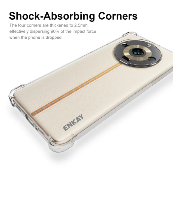 Thickened Corners Clear Smartphone Shell TPU Case — Basic Cases, ENKAY