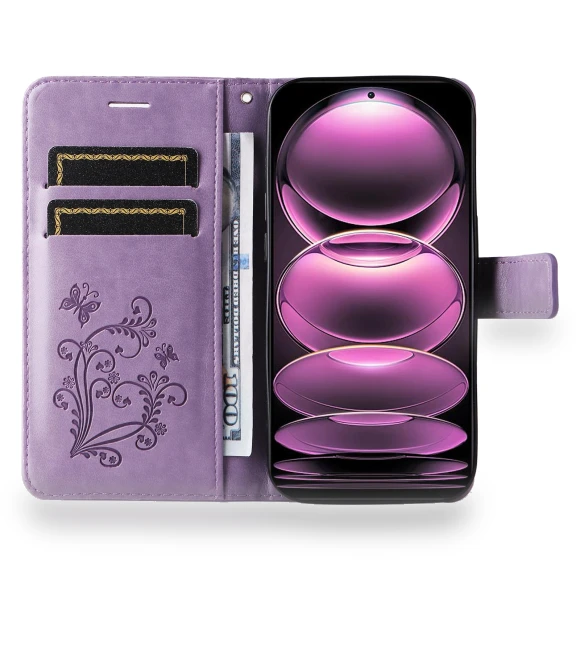 Wallet Case Floral Butterfly Imprinted Leather Phone Cover Stand — Basic Cases, Smartwatch 2025