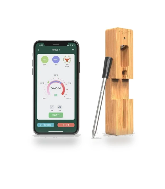 Wireless Meat Thermometer with Remote Control — Thermometers, Leisure outdoor