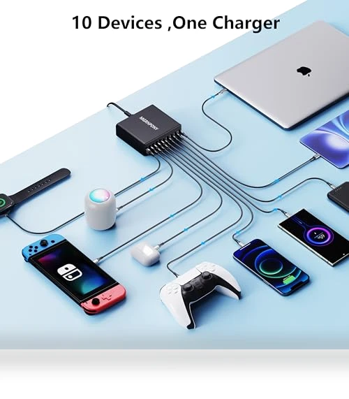 10-Port USB C Charging Station — Chargers, MGRNPONY