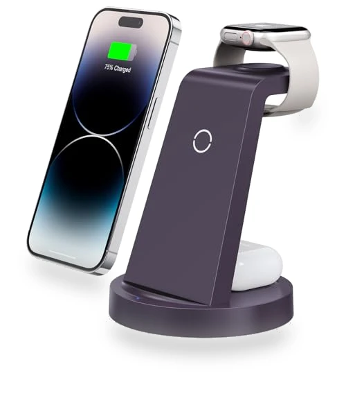3 in 1 Wireless Charging Station — Chargers, SHEN ZHEN GTL TECHNOLOGY CO .,LTD