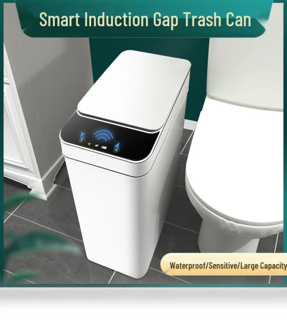Automatic Smart Induction Trash Can — Kitchen Cans, Deals Supermarket